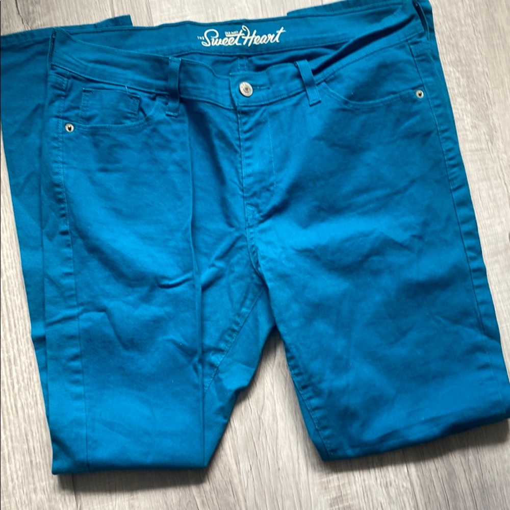 Sweet Heart Blue/Teal Pants